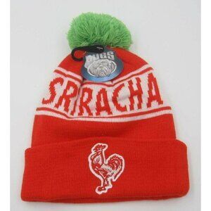 New W/ Tag Sriracha Hot Sauce Roosters Cuff Beanie One Size